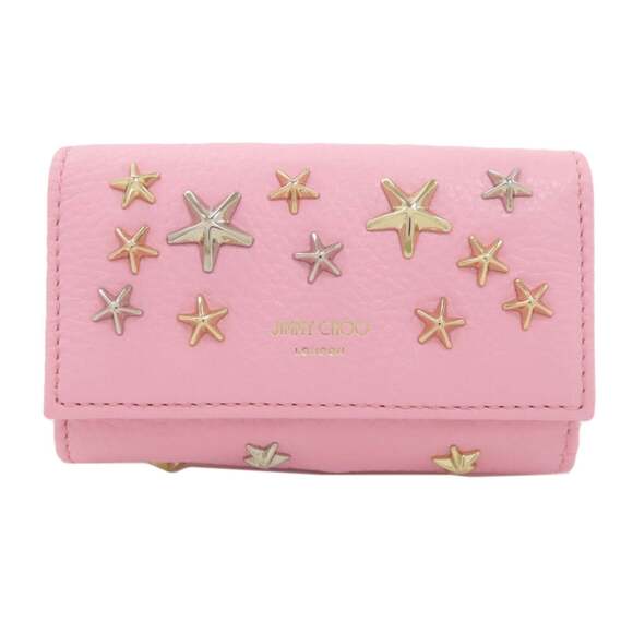 JIMMY CHOO Accessories - Jimmy Choo Star Motif Leather Key Case for Women